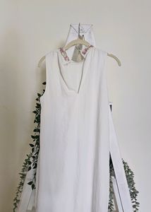 H&amp;M Embellished White Dress
