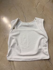 Sleek White Sleeveless Top