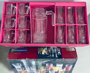 Elegant Glass Pitcher and Glasses Set
