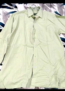 Light Green Men's Casual Shirt Pure Cotton
