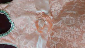 Peach Girl Party Frock