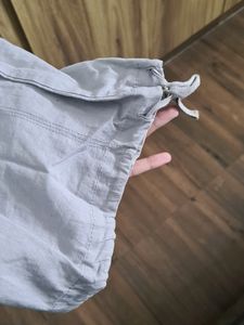 Women Light Blue Cargo Pants
