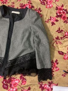 Houndstooth Lace Jacket