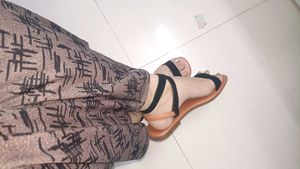 Tan Ankle Strap Sandals