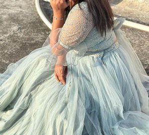 Beautiful sea green skirt and top