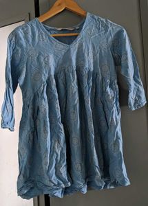 Light Blue Printed Kurta Set🍀