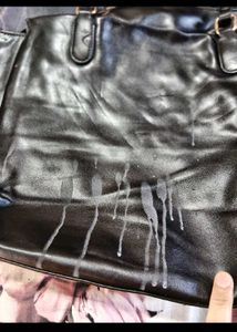 Stylish Black Leather Handbag