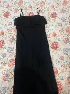 Elegant Black Strappy Dress