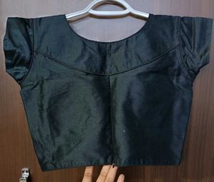 Black Party Wear Full Stiched Blouse