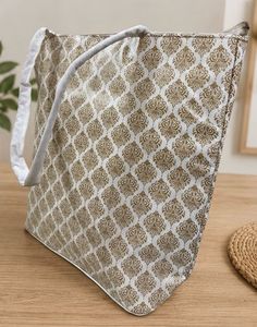 Elegant Brocade Tote Bag