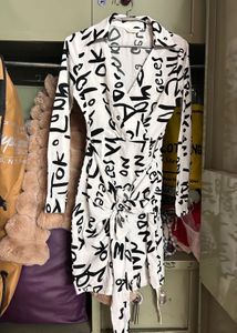 Stylish Printed Mini Shirt wrap Dress