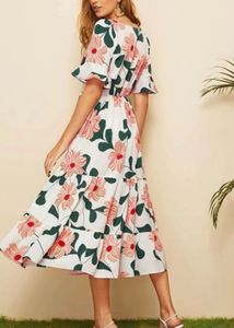 Floral Print Midi Dress
