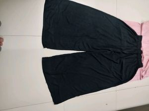 🍑kurta Black⚫ Plazo Plus Size