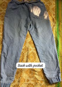 Light Wash Denim Joggers Fixed price