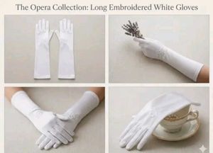 Price Drop 🔥Etoile Opera Gloves White Satin