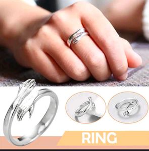 Hug Ring  Silver