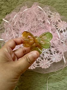 Dual shade bow Hair Claw Clip