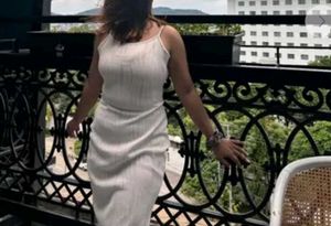 White Textured Bodycon Dress