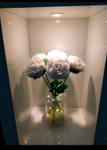 Crochet White Rose ✨
