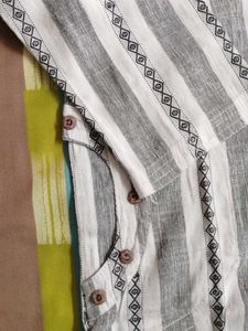 Stylish Striped Kurta Set