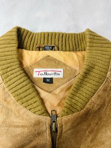 Vintage Suede Bomber Jacket