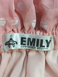 Chic Pink Polka Dot Off-Shoulder Top