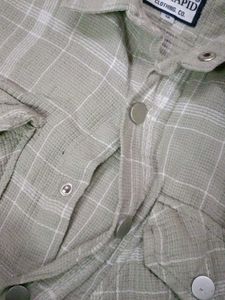 Korean style Plaid Flannel Shirt