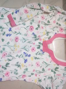 Floral Print Kurta with Dupatta