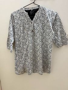 Chic Floral Print Top