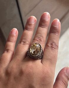 Unisex Vintage Style Silver-Tone Ring