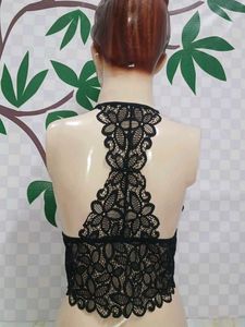 (1100)Black Lace Bralette