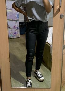 H&M Leather Jeans