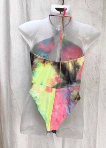 Tie-Dye One-Piece Swimsuit