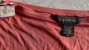 New Banana Republic Coral Ruffle Hem Skirt-Size-S