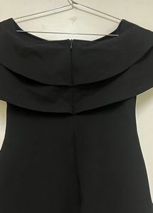 Off Shoulder Black Dress