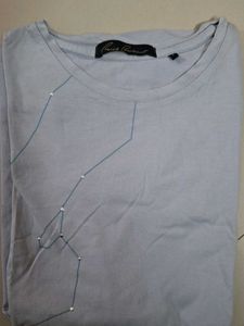 Light Blue Graphic T-Shirt