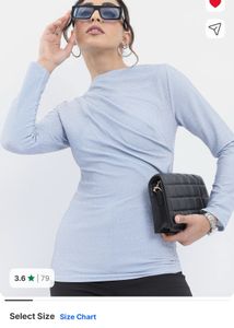 Sparkly Blue Long Sleeve Top