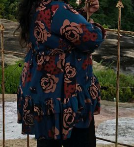Floral Print Kurta