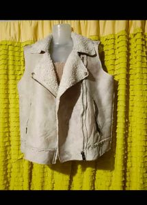 MANGO Women's Faux Shearling Lined Vest