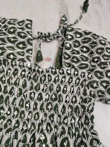 Stylish Printed Kurta with Sequins