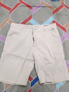 Cantabil Men's Beige Chino Shorts