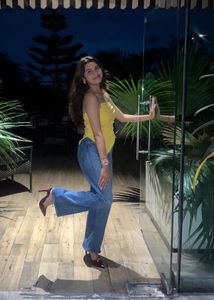 Yellow Off Shoulder Top