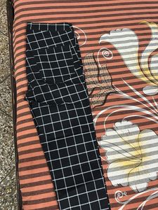 Checkered Black Pants