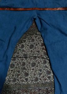 Blue Denim Flared Jeans