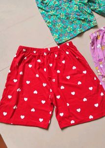 Cute Pajama Shorts Set