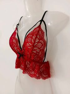 Red Lace Bralette