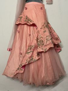 Stunning Teal &amp; Peach Lehenga Choli