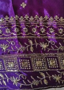 Stunning Purple Embroidered Lehenga Choli