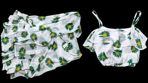 Floral Ruffle Skirt &amp; Top Set
