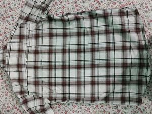 Men's Plaid Short Sleeve Shirt M size